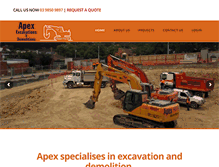 Tablet Screenshot of apex25.com